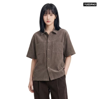 Yuedpao Ultimate Stretch Corduroy - Short Sleeve Shirt (2-Pocket) เสื้อเชิ้ตลูกฟูก เสื้อเชิ้ตผู้แขนสั้น ใส่สบาย (4 สี)