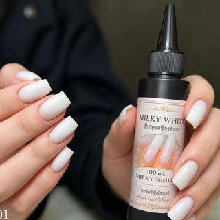 สีเจลแบบเติม สีกะทิขาวหยก มีขวดเปล่าขายแยก ขนาด 100 ml