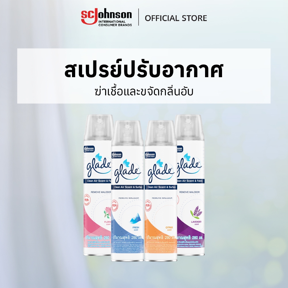 เกลดคลีนแอร์ สเปรย์ปรับอากาศ สเปรย์ดับกลิ่น 280 มล. (เลือกกลิ่นได้)
