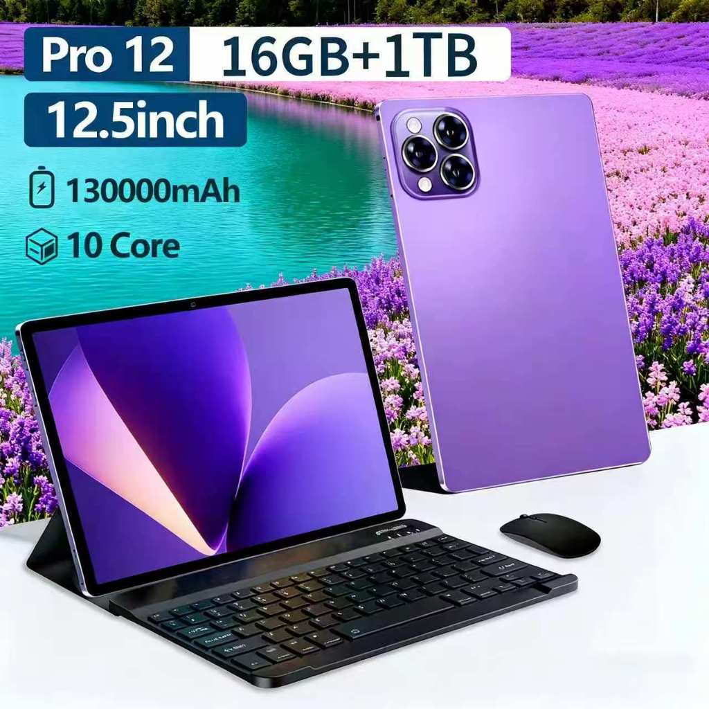 【ซื้อ1แถม10+แท็บเล็ต】2026ใหม่ Tab Pro 12 LTE 12.5นิ้ว แท็บเล็ต ของแท้ 4g/5G แท็บเล็ต RAM16GB ROM1TB Tabletแท็บเล็ตของแท้