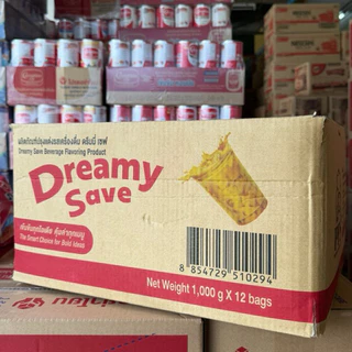 (ยกลัง 12 แพ็ค) Dreamy Save ครีมเทียม ดรีมมี่ เซฟ ปริมาณ 1,000 กรัม (ถุงสีแดง)