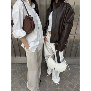 STUDIO UNKNOWN - Sandar Shoulder Bag (4 colors) กระเป๋าหนัง Microfiber ปรับความยาวของสายได้