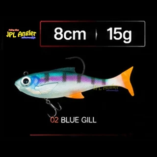 ปลายาง Gundum ขนาด 8 เซ็น งานทำสี(หางไม่ต่อ) Swimbait By Lures Factory ปลายางหางโบก LF