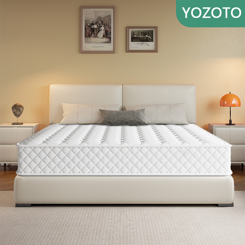 YOZOTO ที่นอนยางพาราที่นอนสปริงถุงแยก ที่นอนเกรดโรงแรม หนา 9 นิ้ว นอนหลับสบายสนับสนุนร่างกาย ที่นอนคุณภาพ หมอนฟรี