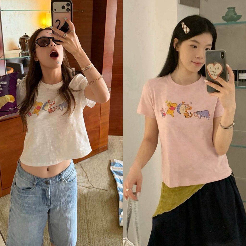 10235# เสื้อแขนสั้นคอกลม สกรีนลายช่วงอก เนื้อผ้าดี งานสวย TAG:WG.WE