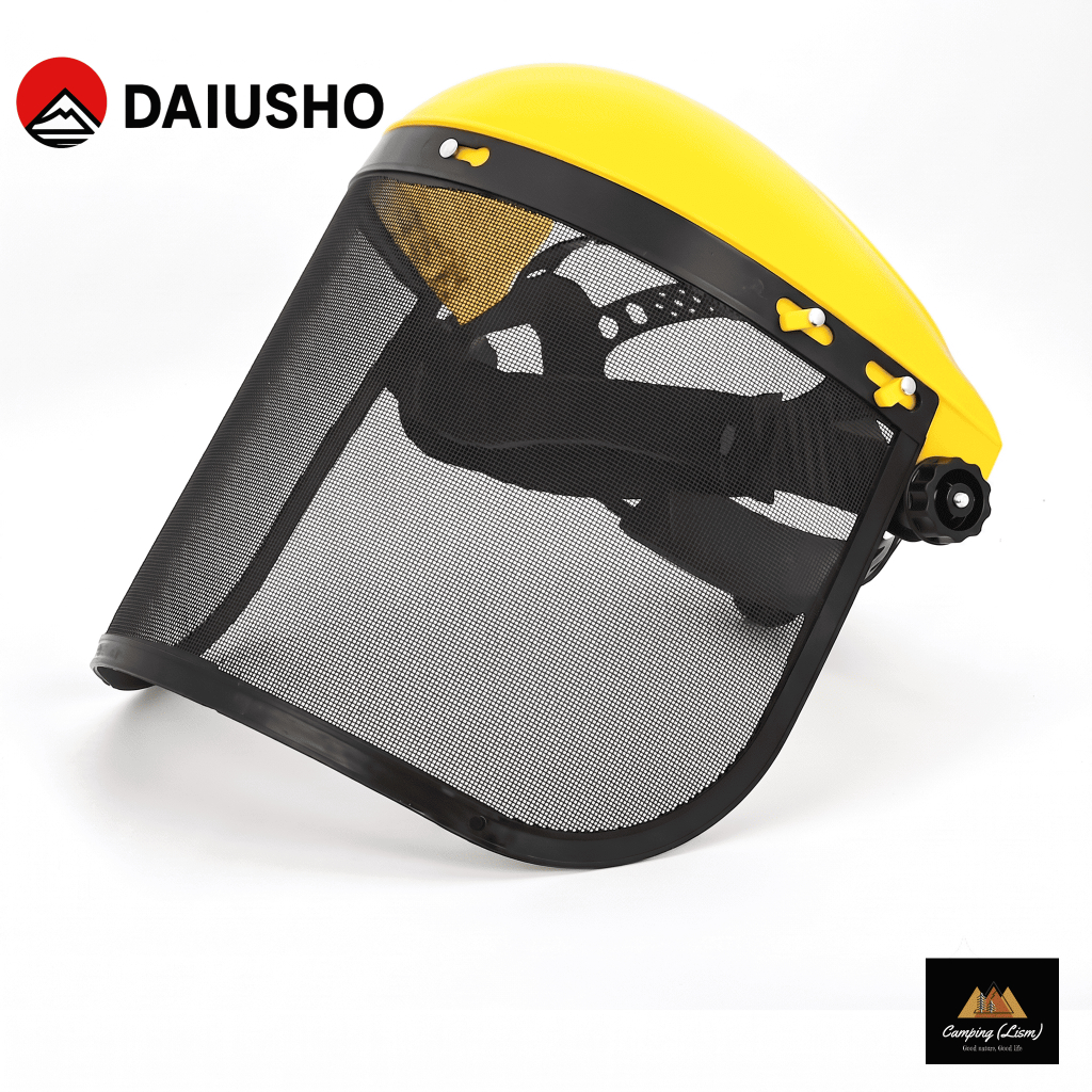 หน้ากากตัดหญ้า !!-อย่างดี-!! หน้ากากกันสะเก็ด หน้ากากนิรภัย กันหิน DAIUSHO ตราภูเขา