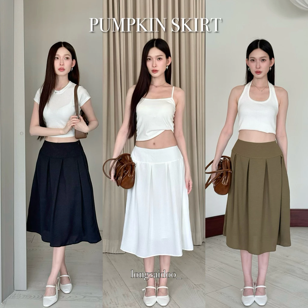 pumpkin skirt : กระโปรงยาว longsaidoo