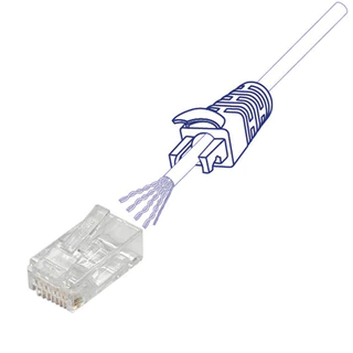 หัวต่อสายรุ่นใหม่ Link US-1002 / US-1002AA (รุ่นใหม่) CAT6 (ถุง 10 ชิ้น)RJ45 New Plug Transparent Clear- รับประกัน 30 ปี