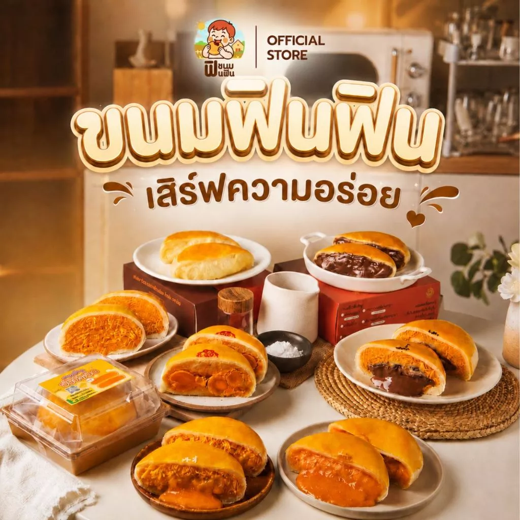 [ขนมฟินฟิน!!] เปี๊ยะฟินฟิน 220 - 370 กรัม ขนมเปี๊ยะหลากไส้