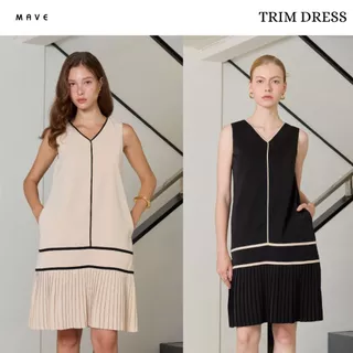 MAVE เดรส รุ่น Trim สี BEIGE,BLACK