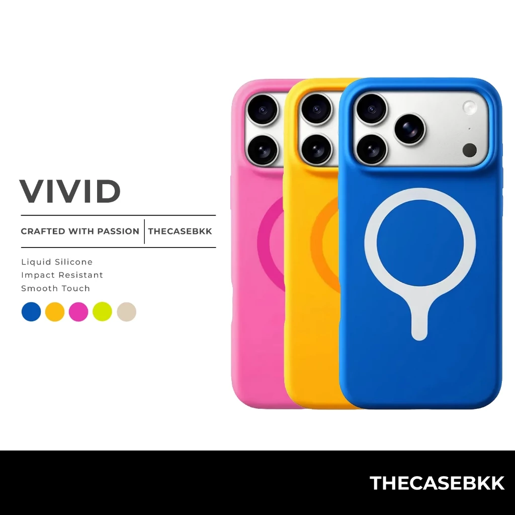 Vivid Design เคสไอโฟน17 เคสซิลิโคน THECASEBKK เคสกันกระแทก iPhone 17 Silicone Case