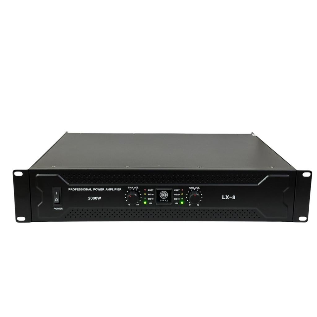 LXJ lx-8 เพาเวอร์แอมป์ กลางแจ้ง 2000W(ขับตู้ลำโพง12-18นิ้ว) เครื่องขยายเสียง NEWตัวใหญ่ มาใหม่ สินค้
