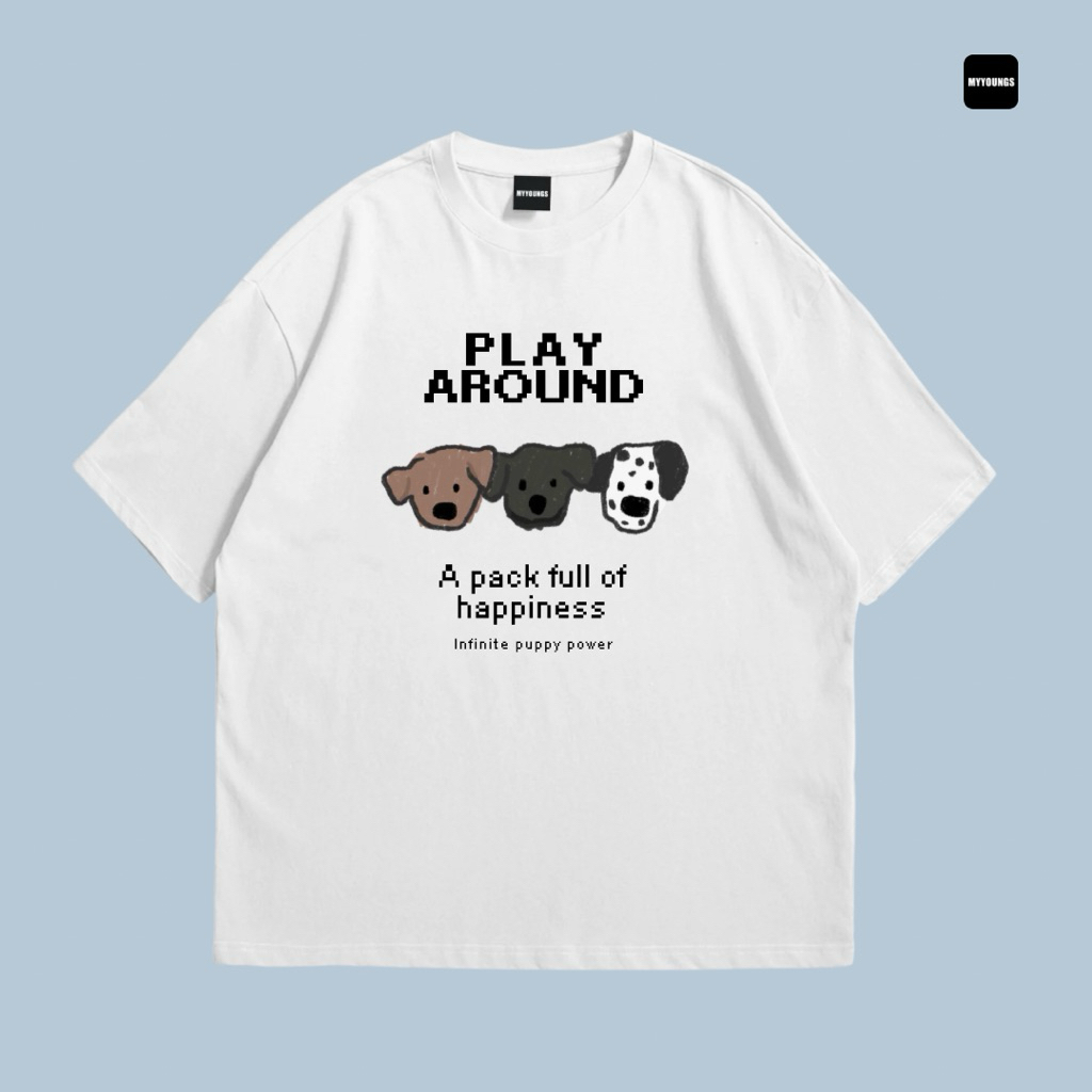 myyoungs - Play Around เสื้อยืดโอเวอร์ไซส์