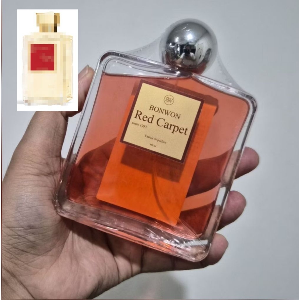 น้ำหอม Bonwon Red Carpet Perfume 100 ml. แท้ มือหนึ่ง ขวดแก้ว บอนวอน กลิ่น น้ำตาลไหม้ สายไหมแนวบ้าน 