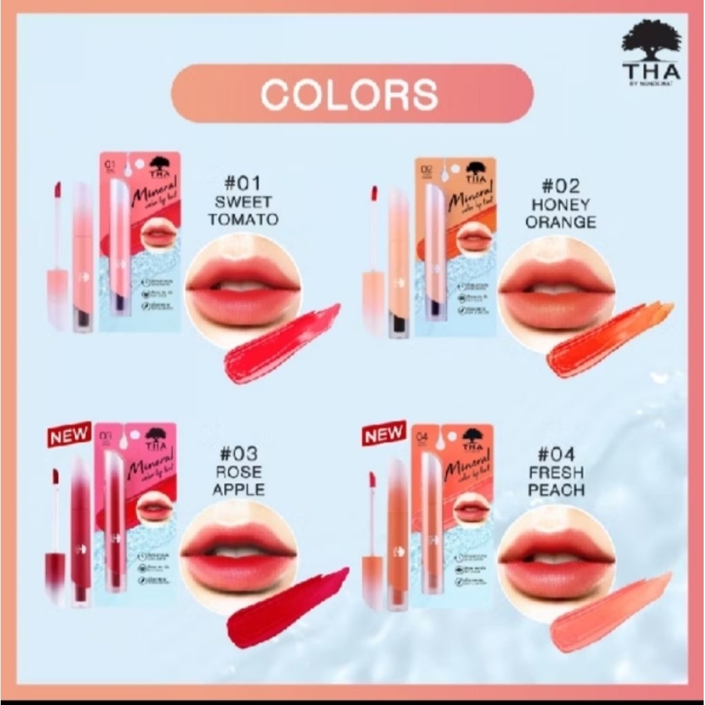 THA BY NONGCHAT Mineral Color Lip Tint 