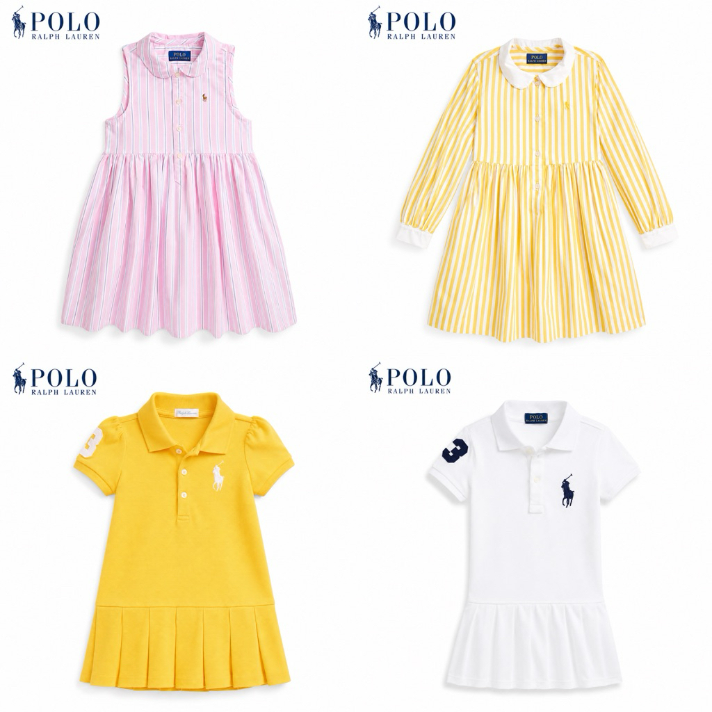 𝐏𝐎𝐋𝐎 𝐑𝐚𝐥𝐩𝐡 𝐋𝐚𝐮𝐫𝐞𝐧 กระโปรงเดรส 18m-6T
