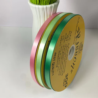 (RAK Domai) ริบบิ้น ตราระฆัง เบอร์ 2 ริบบิ้นเนื้อทราย ม้วนใหญ่ กว้าง1.2cm ยาว300หลา ริบบิ้นพับเหรียญโปรยทาน
