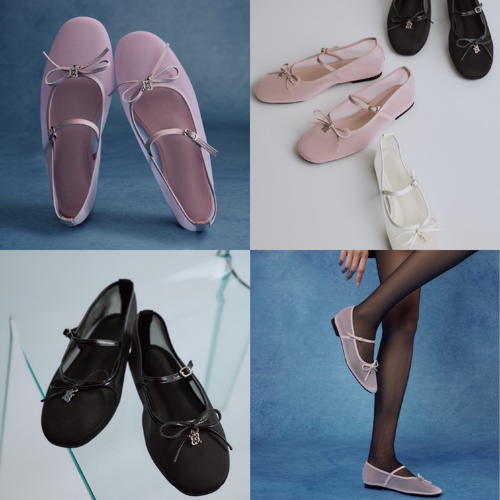 CHUUCHOP - (35-43) Juniper Mary Jane Shoes รองเท้าแมรี่เจนตาข่าย ระบายอากาศได้ดี แมทช์ง่ายทุกลุค (C8493)