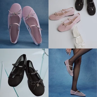 CHUUCHOP - (35-43) Juniper Mary Jane Shoes รองเท้าแมรี่เจนตาข่าย ระบายอากาศได้ดี แมทช์ง่ายทุกลุค (C8493)