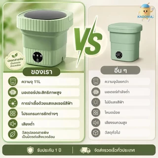 เครื่องซักผ้าพับ 13L เครื่องซักผ้ามินิ พับเก็บได้ เครื่องซักผ้าเล็ก ฆ่าเชื้อ แสงสีฟ้า เครื่องซักผ้า ประหยัดไฟ ซักชุดชั้น