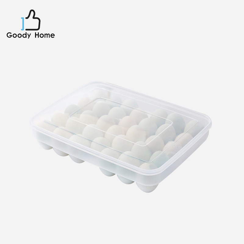 Goody Home กล่องใส่ไข่ กล่องเก็บไข่ Egg Storage บรรจุได้ 34 ฟอง วางซ้อนได้