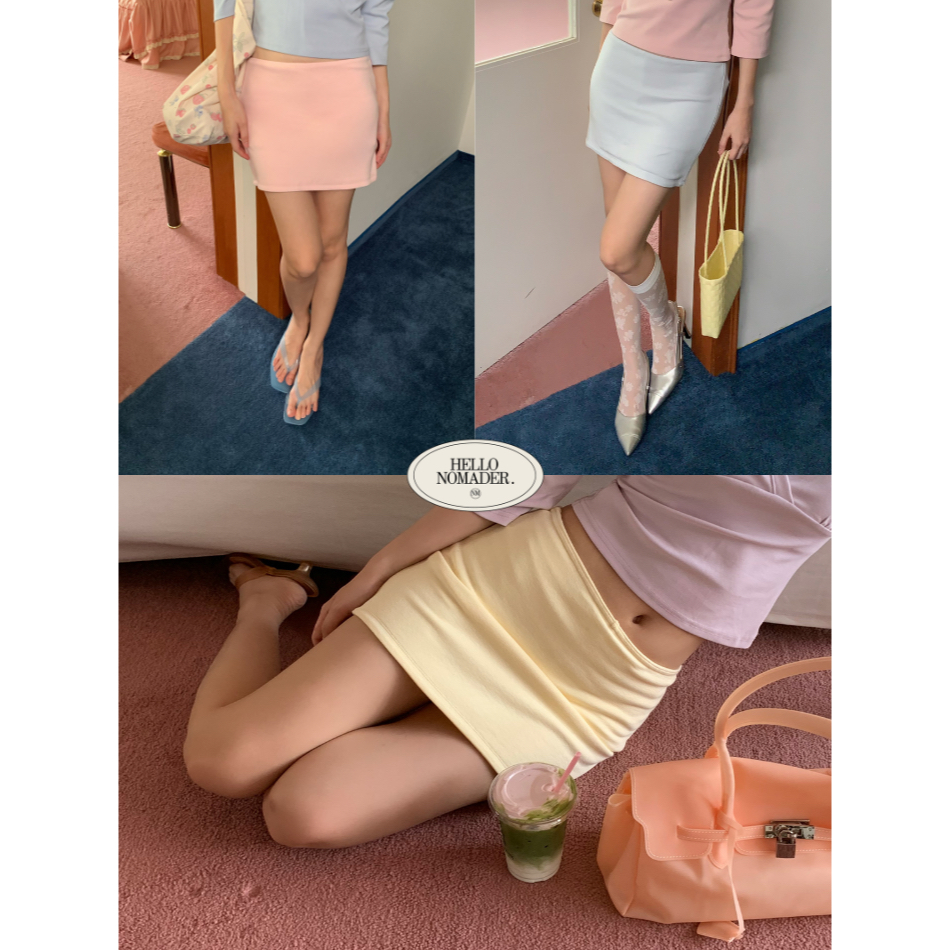 NOMADE.& พร้อมส่ง City girl Skort {กระโปรงทรงเอ}