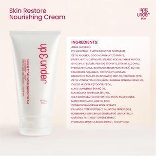 UP&UNDER: Skin Restore Nourishing Cream 100g ครีมเนื้อบาล์มบำรุงผิวกาย ลดเลือนรอยแตกลาย พร้อมฟื้นคืนความยืดหยุ่นของผิว
