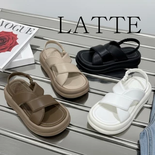 LATTE✨รองเท้าส้นตึกรัดส้น สูง 4 cm หนังนิ่ม สวยคลาสสิค ใส่สบาย แบรนด์ไทย Firstfeb