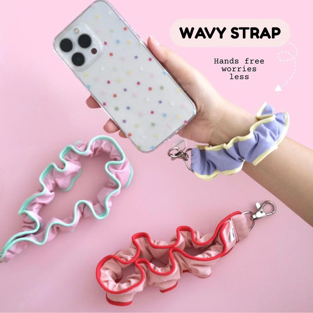 Wavy Strap สายห้อยมือถือน่ารักสีสันสดใส