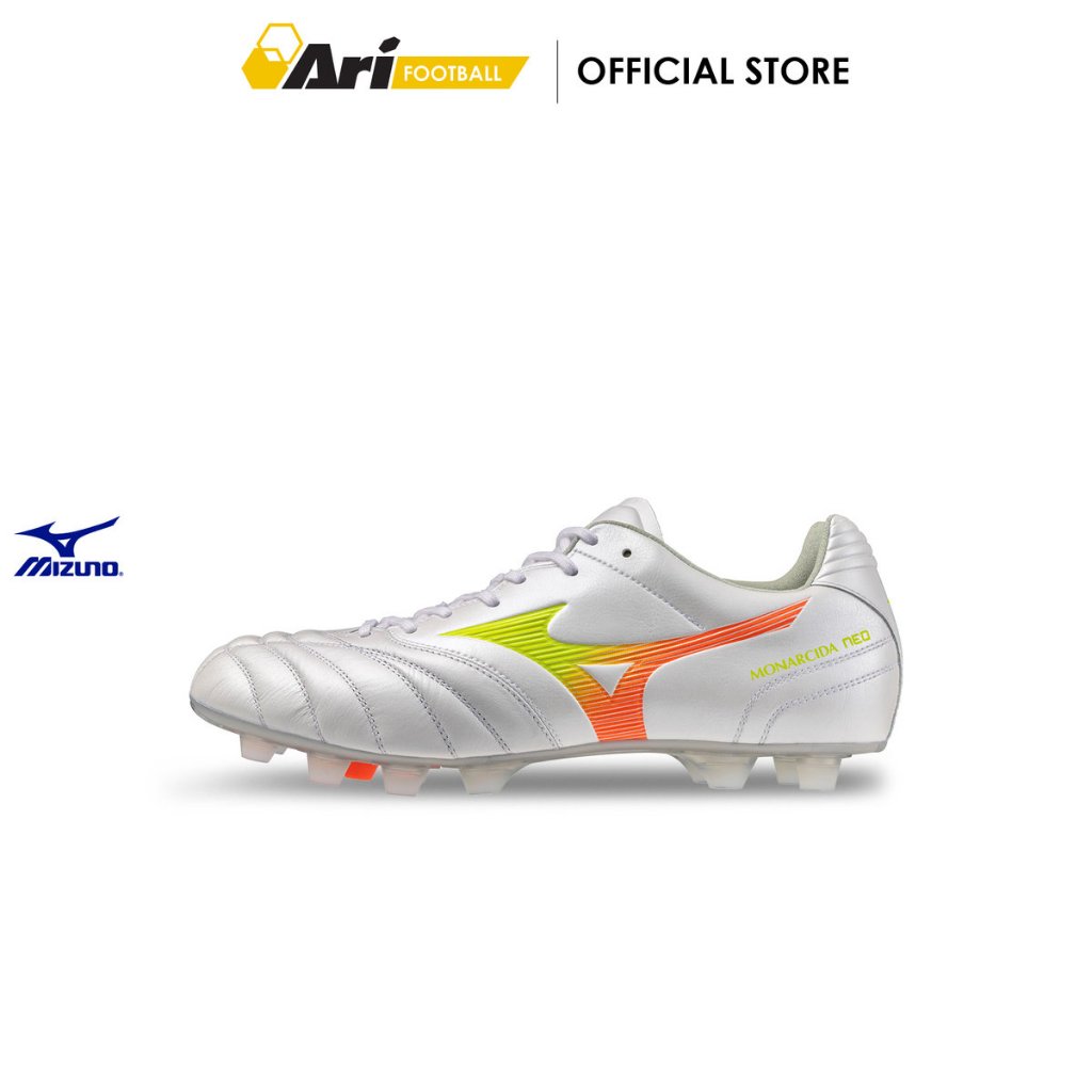 MIZUNO MONARCIDA NEO III WIDE ELITE FG - WHITE (P1GA262154) รองเท้าฟุตบอล มิซูโน่ MONARCIDA NEO III WIDE (ARIFB)