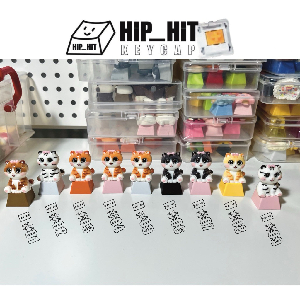 HEYCAP คีย์แคป ลายแมว ตกแต่งคีย์บอร์ด