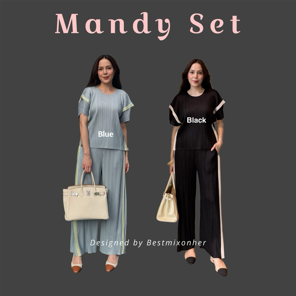 Mandy Set | Code 26198 [Pleated Set ชุดเซ็ท2ชิ้น]