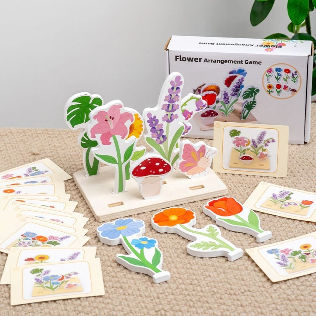 Montessori เรียงดอกไม้ จับคู่ดอกไม้ เสริมพัฒนาการ