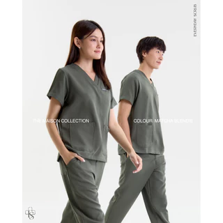 everydayscrub.bkk | ชุดสครับแพทย์(Ver.2) สี Matcha Blendie (เสื้อพร้อมกางเกง)