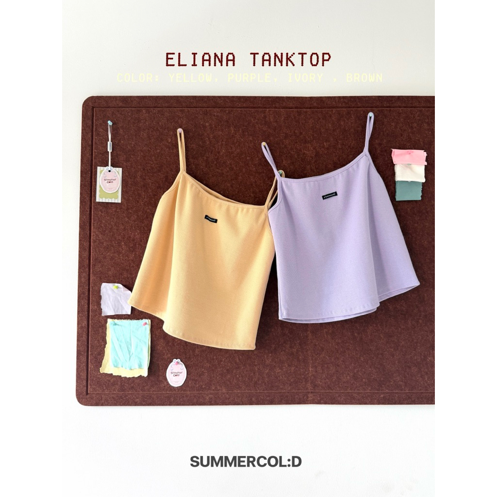 (สินค้าพร้อมส่ง) summer.cold - Eliana tanktop (4color)