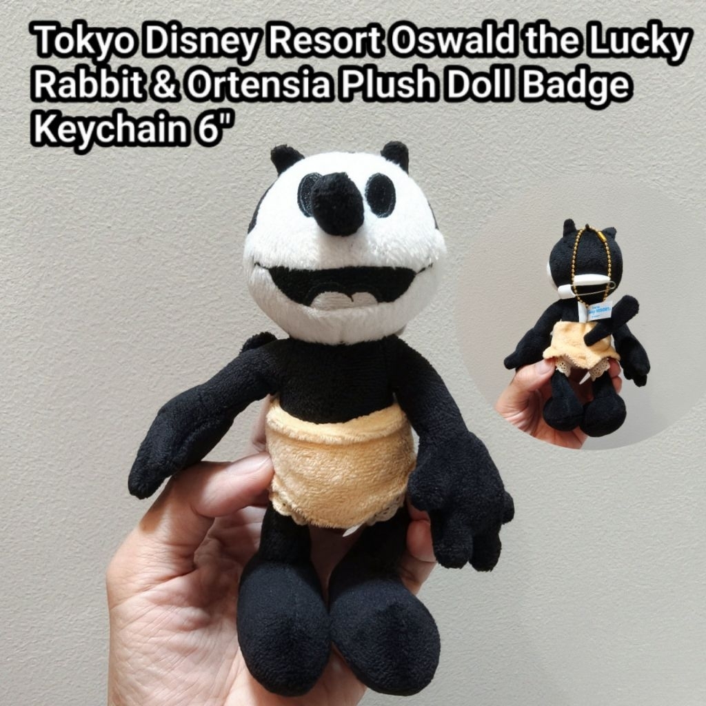 พวงกุญแจ ตุ๊กตา เข็มกลัด กระต่าย มือสอง สภาพดี Tokyo Disney Resort Oswald the Lucky Rabbit & Ortensi