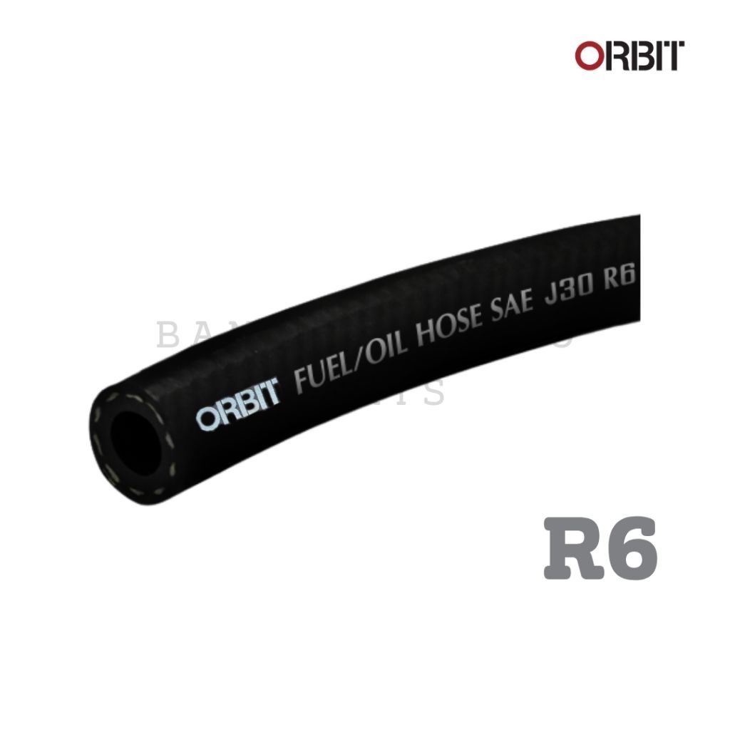 สายน้ำมัน R6 เบนซิน/ดีเซล ยางสังเคราะห์ อย่างดี ราคาต่อ1เมตร ORBIT