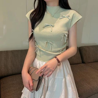 RITA พร้อมส่ง🍒กล่องสุ่มเสื้อผู้หญิง Mystery Box เสื้อครอป เสื้อเกาะอก เสื้อแขนสั้นแฟชั่น สไตล์เกาหลี น่ารัก