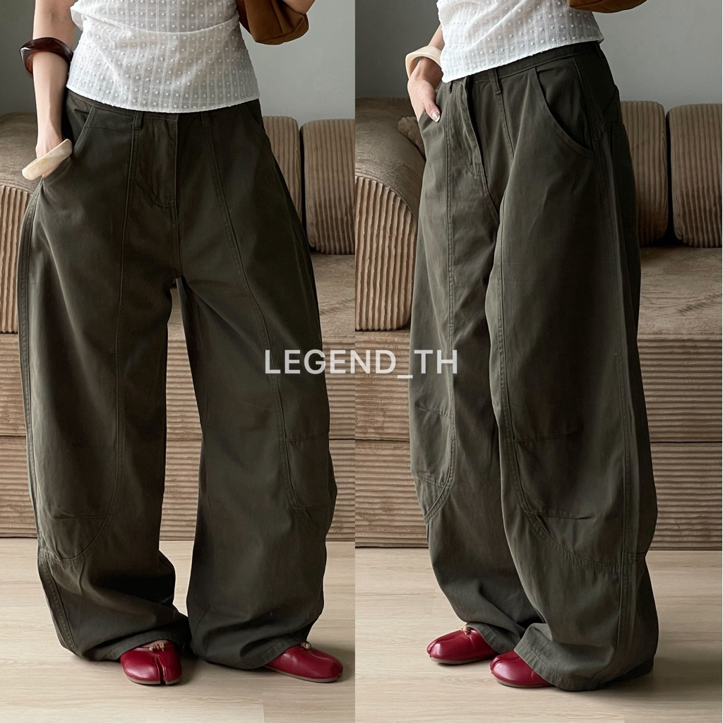 Legend | Darkgreen barrel pants