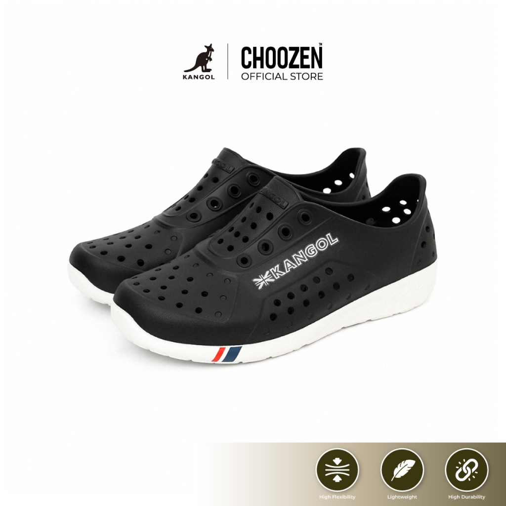 KANGOL รองเท้ากันน้ำ Aqua Shoes EVA 100% รองเท้าใส่หน้าฝน รองเท้าเดินน้ำ รองเท้าแบบสวม น้ำหนักเบา Un