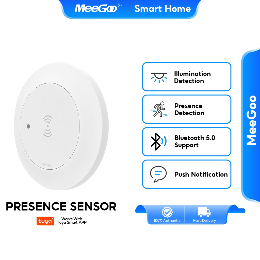 MeeGoo PIR Motion Sensor เครื่องตรวจจับอินฟราเรด WiFi Zigbee รองรับTuya Smart Life