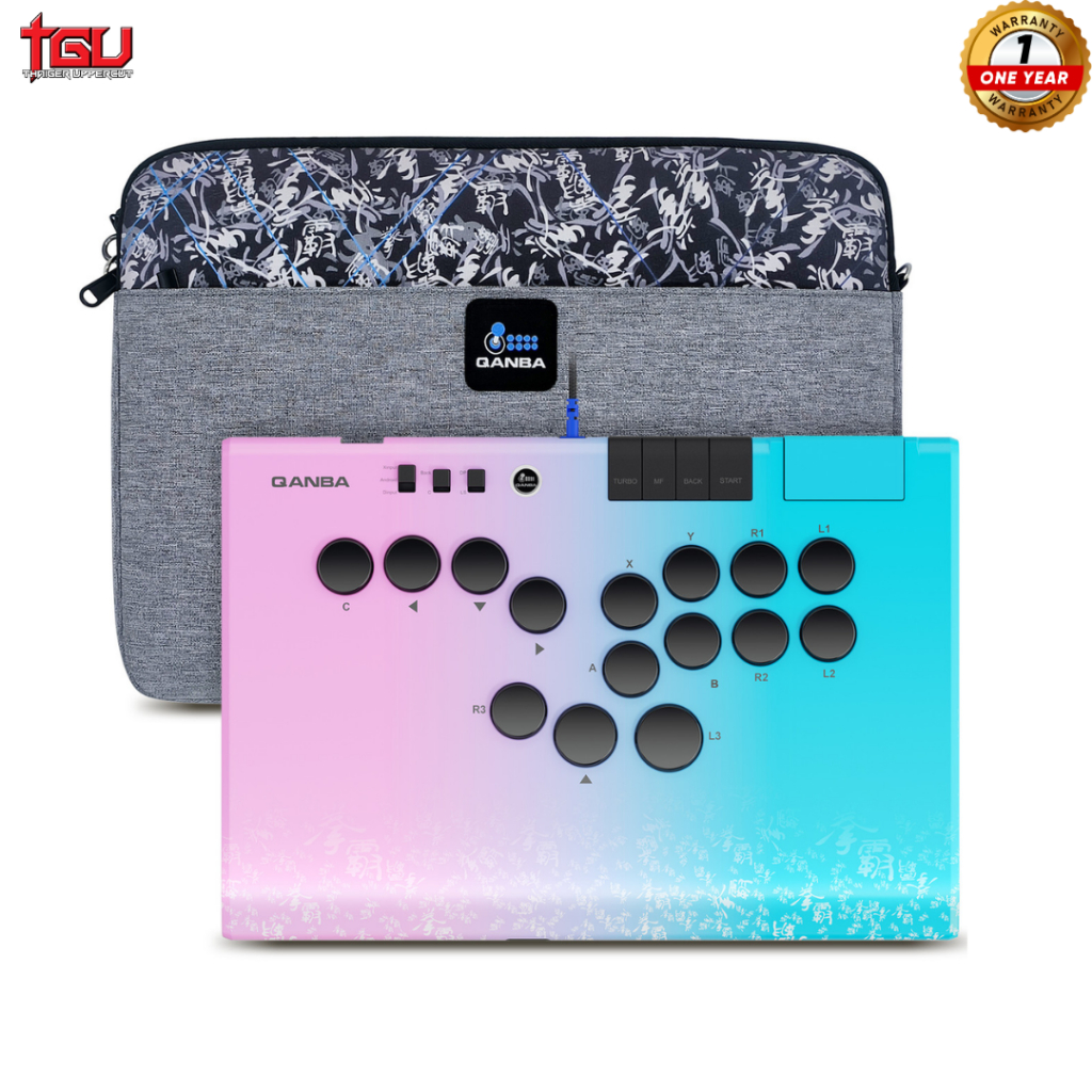 Qanba Ruby with Carry Case (มี 2 สี Carbon Black / Phantom Pink & Blue) Super Wireless Arcade Controller