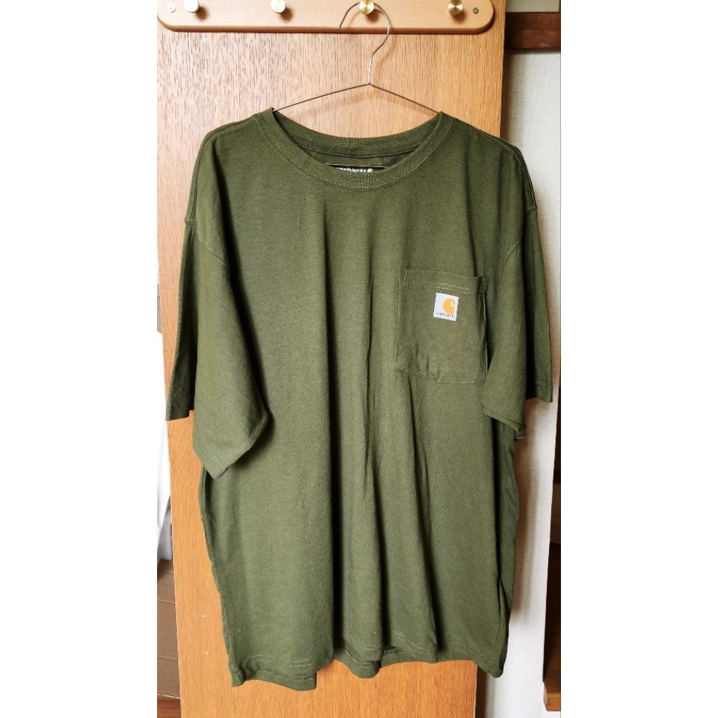 Carhartt k87 เสื้อยืดกระเป๋าหน้า แนวสตรีท ทรง Oversized รูปที่ 6
