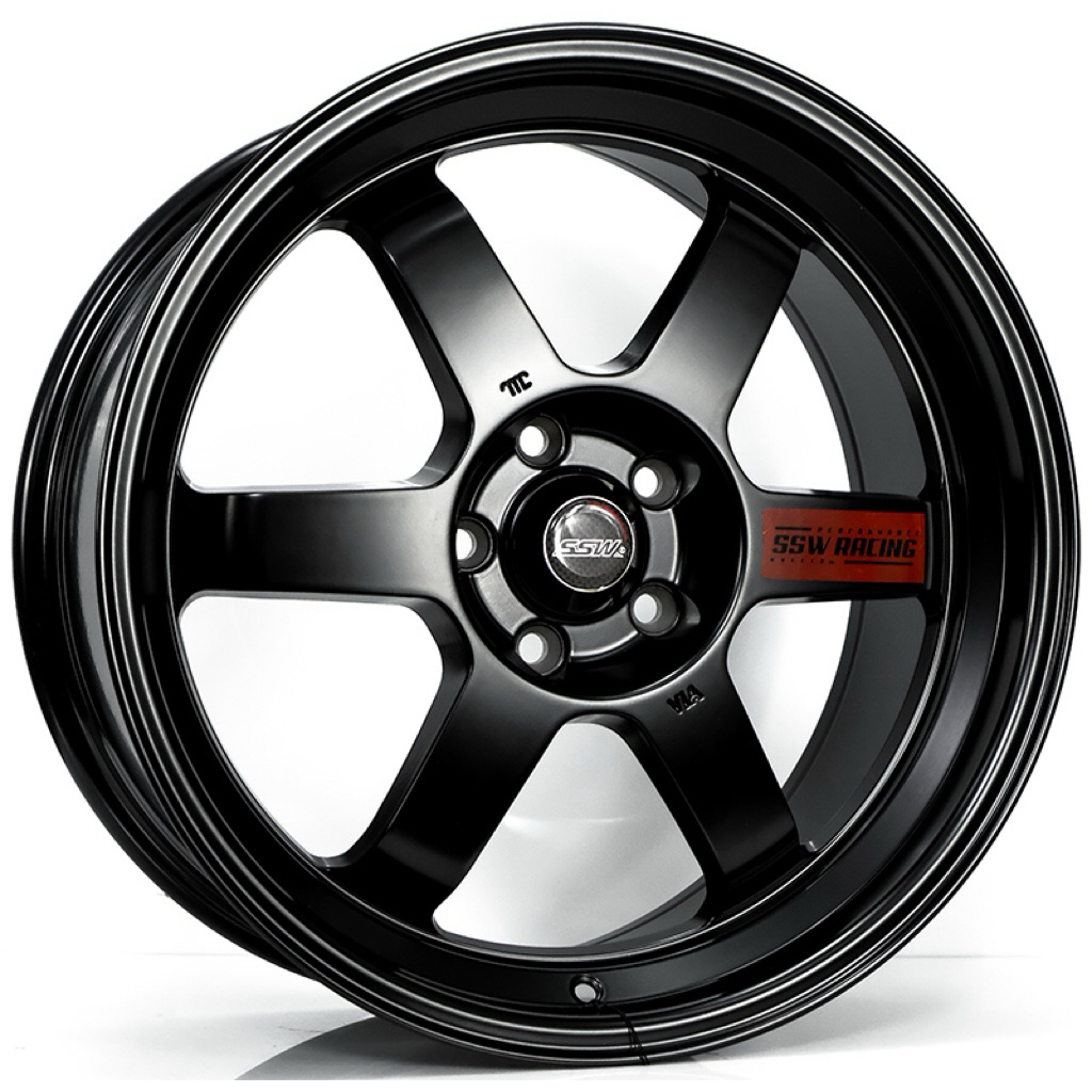 ล้อแม็ก SSW TE Racing S439 ขอบ 18นิ้ว กว้าง 8.5นิ้ว 5รู108 Offset38 สีดำด้าน