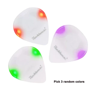 Pickpal Pick Guitar LED Glowing เรืองแสง สําหรับกีตาร์อะคูสติกไฟฟ้า แมนโดลิน และbass ukulele มี 3 สีให้เลือกจ้า