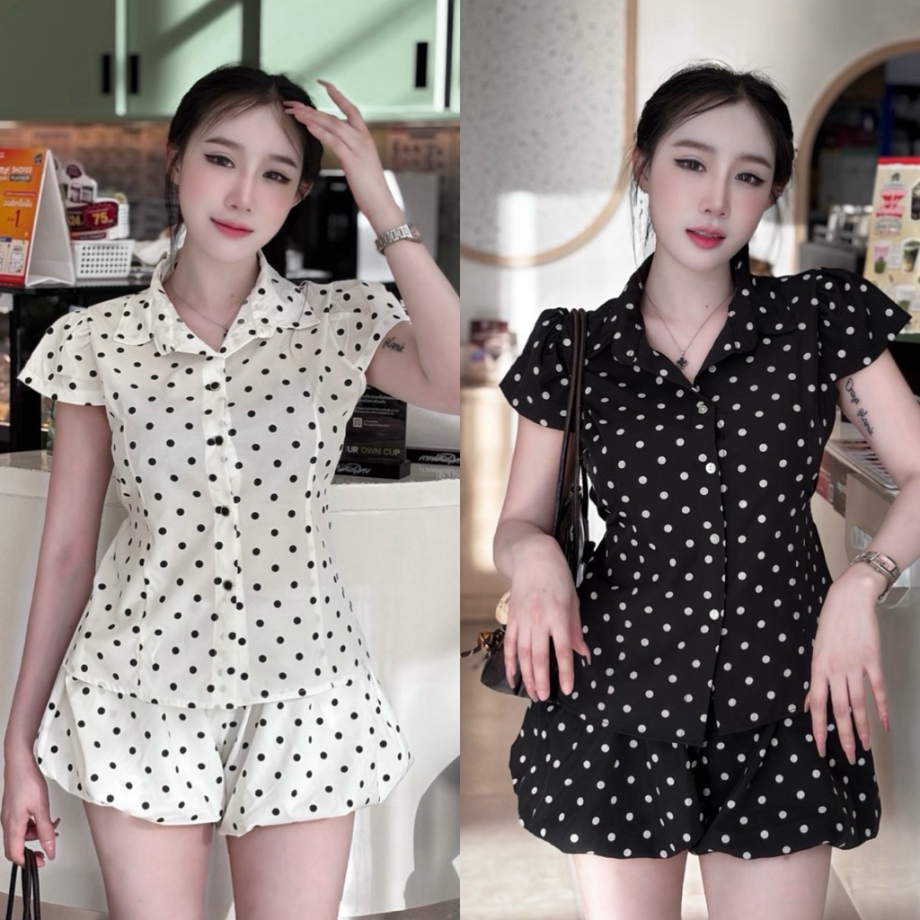 ชุดเซ็ท2ชิ้นลายจุด (จุด2)