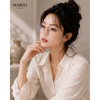 Mario: แว่นสายตาสั้น มัลติโค้ด UV400 เปลี่ยนสีดำเมื่อออกแดด(ค่าสายตาสั้นถึง-800) "รุ่น82028"