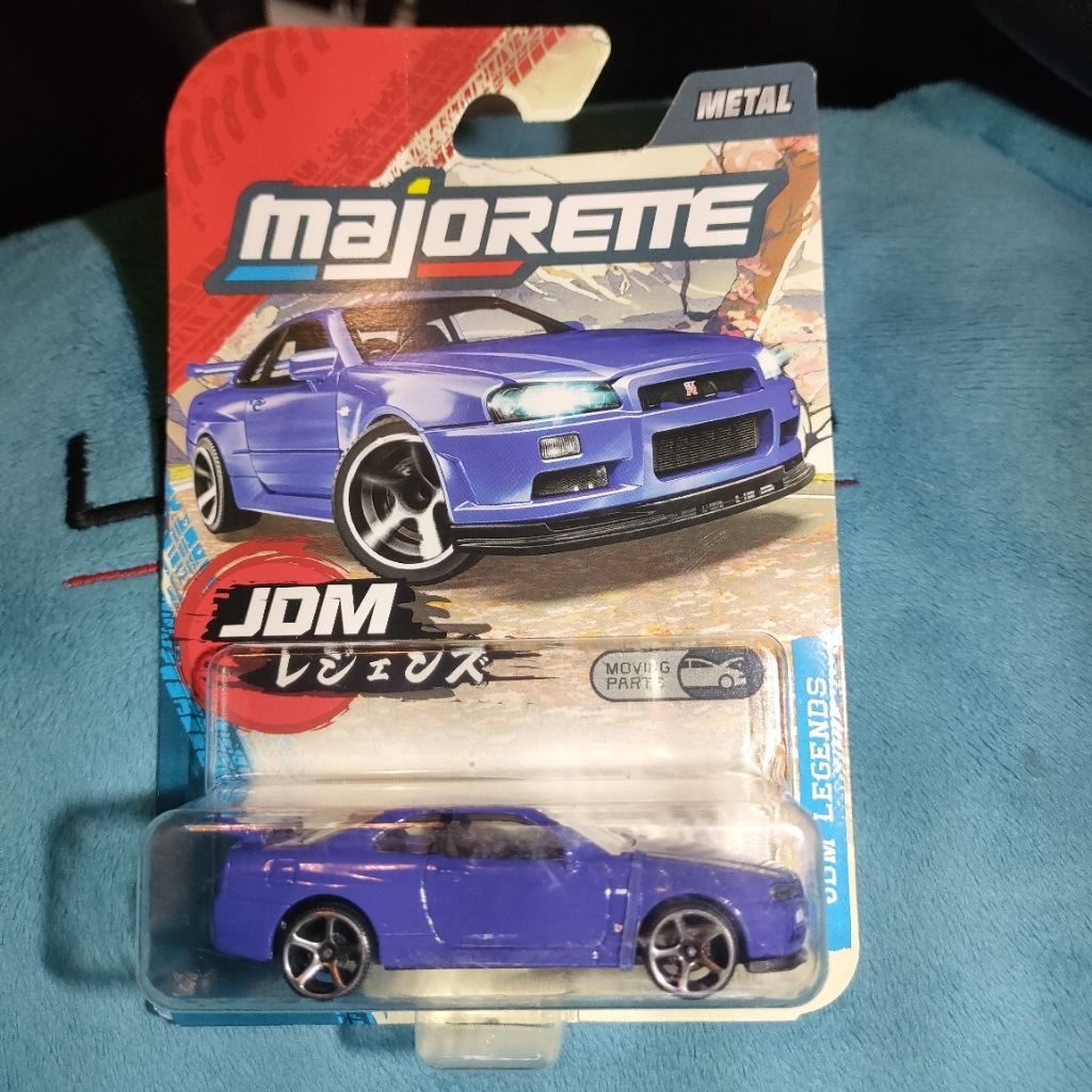R34 Nissan skyline JDM มาจอเร็ตต์ Majorette สีน้ำเงิน