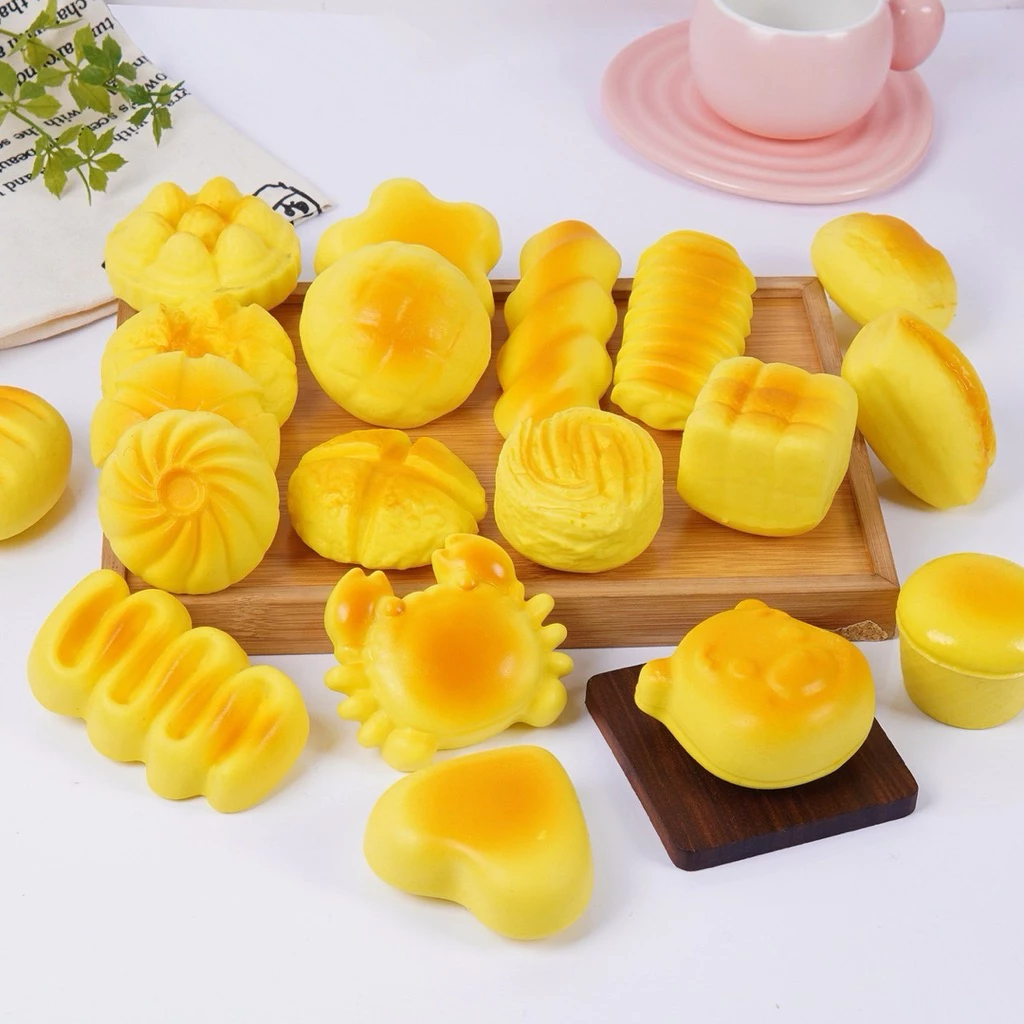 (พร้อมส่งจากไทย) สกุชชี่สุ่ม squishy ของเล่น สกุชชี่ขนมปัง สกุชชี่จิ๋ว ของเล่นคลายเครียด สโลว์นุ่มนิ่ม