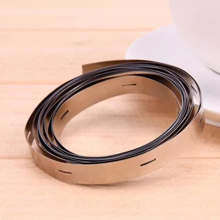ตัวนำนิกเกิล Nickel หนา0.15 และ 0.2 ระยะห่างรู 32.5mm, 34.5mm สำหรับแบตเตอรี่ 32650, 32700 แบบ 1 แถว (1P) ราคาต่อเมตร